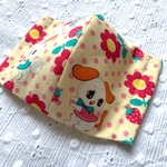 ☆大人用☆立体マスク☆ガーゼ☆ハンドメイド☆レトロ☆ハニーチューン☆かわいいマスク☆