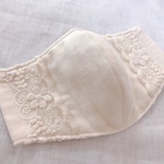 再販♡立体マスク　レース　生成り　003