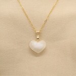 ♡ケオンハートネックレス♡ミラクルパワーストーン♡K14Gネックレス