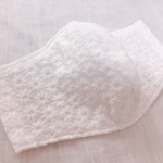 再販♡ お花の刺繍マスク　マーガレット　012