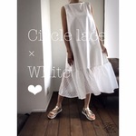 Circle lace ×White