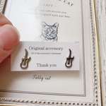 エレキギターピアス　ステンレスピアス