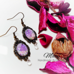«手描き» Dream Rose «ピアス/イヤリング/ノンホールピアス/チタン»