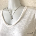 ステンレス製 メダイネックレス 2面カット小豆チェーン 幅2mm