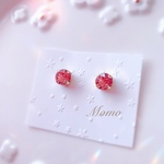 【スワロフスキー】煌めく1粒♡ピアス【8mm】