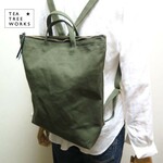 受注製作☆倉敷帆布リュックサック☆khaki green