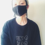 ・受注生産・ホソヒモマスク（ オフホワイト/グレー / ブラック）