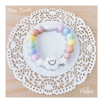 Tiny Teeth＊ニコちゃんの抱っこ紐用(着脱式)歯固め＊レインボースター