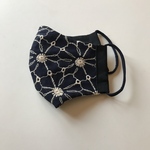 お花の刺繍レースマスク　薄手