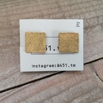 真鍮イヤリング　ブラス　シンプル　小ぶり　小さめ　軽い　プレゼント　ラッピング　ゴールド　brass　casual