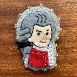 フェルトブローチ♪モーツァルト