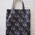 ぺったんこバッグ*リバティ*Capel*ネイビー*32×28㎝