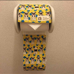 北欧パグ黄＊トイレットペーパーカバー