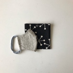 NEW マスクケース　仮置き　hexagon×black