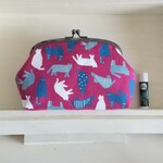 【セール】purple cats くし形化粧ポーチ