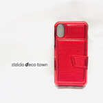 【ziziclo オリジナル】iPhone X/XS.XR.XSmax 限定　ミラー、カードポケット付きスマホケース