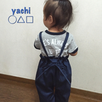 再販×４☆Denim風なリバーシブルの布のオールシーズン☆楽ちん 長〜く着れるつなぎ 80〜