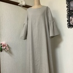 リネン　生成り　ワンピース💕