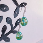 Hester's  garden アクアブルー　ピアス