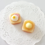 ［再販］2個set*ハムエッグとはちみつトーストのマグネット