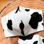 牛ｻﾝ柄🐄マスク…大きいサイズ