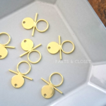 ：8pieces： import  circle charm