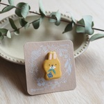 石粉粘土✧うさぎのブローチ