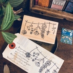 yukamaru*消しゴムはんこ◆フラワーガーランドデザインはんこ