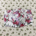 立体マスク　大人　女性　white  roses
