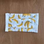 ★おしゃれなプリーツマスク♡メンズサイズ・バナナ柄