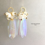 2pcs★clear cute fleur・ pearl（PVCチャーム）