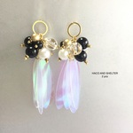 2pcs★clear cute fleur・monotone（アクリル・クリア PVC チャーム）