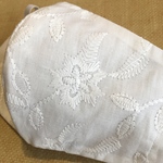 立体マスク❄️スノーホワイト❄️刺繍