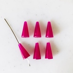 Vintage Transparent Pink Cone Drop Beads