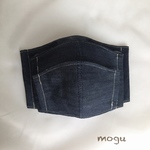 Wガーゼ×デニムマスク  M size