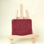 【u様専用】キラキラ✨ビーズのファスナーポーチ【レッド】