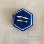 silver925 parallel lines ring