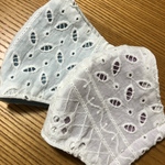 刺繍コットン レースとガーゼ de シンプル大人用立体マスク