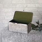 【受注制作】がま口ボックス＜カルトナージュ＞リバティスリーピングローズ