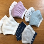 刺繍コットン レースとガーゼ de シンプル大人用立体マスク