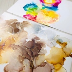 アルコールインクアート  素材　送料無料‥+*