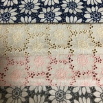 花刺繍 ４色ハギレセット