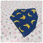 個性的なバナナ柄♪大人用立体マスク♪大きめ♪