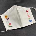 《値下げ》手刺繍立体布マスク