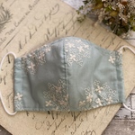 送料無料✩紫陽花刺繍の立体マスク