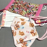 【ｎ様オーダー品】ume＊mew マスク3枚セット（ネコざんまい）