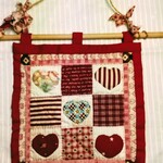 一点限り❗️  カントリー調タペストリー  紅茶染め