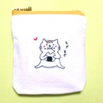 おむすびモグモグねこのミニポーチ
