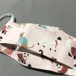 ume＊mew ソフトプリーツマスク（シャツを着こなすネコ）