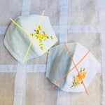 💐可愛いお花刺繍入り立体マスク